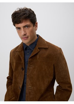 Reserved - Zamszowa kurtka - brązowy ze sklepu Reserved w kategorii Kurtki męskie - zdjęcie 189305902