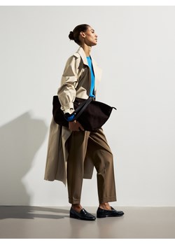 Reserved - Torebka shopper z imitacji zamszu - ciemnobrązowy ze sklepu Reserved w kategorii Torby Shopper bag - zdjęcie 189305942