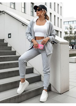 Komplet dresowy damski AMILIA PREMIUM szary Dstreet AY0778 ze sklepu DSTREET.PL w kategorii Dresy damskie - zdjęcie 189306010