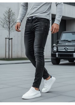 Spodnie męskie jeansowe czarne Dstreet UX4243 ze sklepu DSTREET.PL w kategorii Jeansy męskie - zdjęcie 189306014