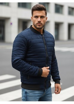 Kurtka męska pikowana bomber jacket granatowa TX2205 ze sklepu DSTREET.PL w kategorii Kurtki męskie - zdjęcie 189306024