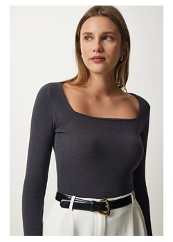 Happiness Istanbul Koszulka w kolorze ciemnoszarym ze sklepu Limango Polska w kategorii Bluzki damskie - zdjęcie 189306433