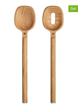 Fiskars 2-częściowy zestaw w kolorze jasnobrązowym do sałatek - dł. 30,3 cm ze sklepu Limango Polska w kategorii Sztućce - zdjęcie 189306901