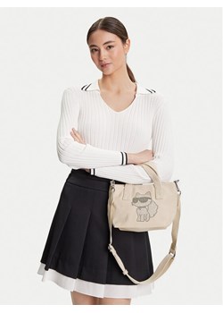 KARL LAGERFELD Torebka A3W50115 Écru ze sklepu MODIVO w kategorii Torby Shopper bag - zdjęcie 189307074