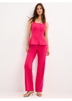 Mohito - Różowe spodnie flare - fuksjowy ze sklepu Mohito w kategorii Spodnie damskie - zdjęcie 189307622