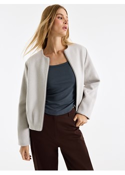 Mohito - Kurtka bomberka z wełną - beżowy ze sklepu Mohito w kategorii Kurtki damskie - zdjęcie 189307691