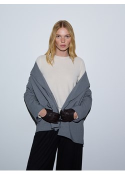 Reserved - Wełniany sweter - kremowy ze sklepu Reserved w kategorii Swetry damskie - zdjęcie 189309300