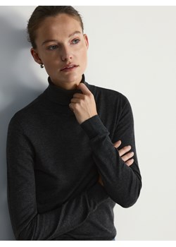 Reserved - Golf z wełną - ciemnoszary ze sklepu Reserved w kategorii Swetry damskie - zdjęcie 189309313