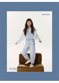 Reserved - Jeansowe ogrodniczki - niebieski ze sklepu Reserved w kategorii Spodnie dziewczęce - zdjęcie 189309350