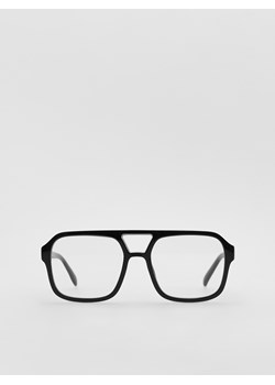 Reserved - Okulary aviator - czarny ze sklepu Reserved w kategorii Okulary zerówki męskie - zdjęcie 189309393