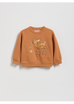 Reserved - Bluza z aplikacją - brązowy ze sklepu Reserved w kategorii Bluzy dziewczęce - zdjęcie 189309414