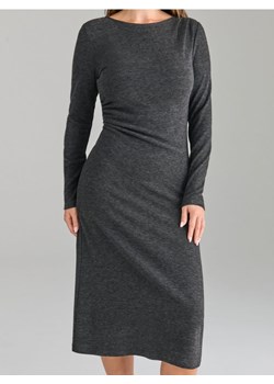 Sinsay - Sukienka midi dzianinowa - szary ze sklepu Sinsay w kategorii Sukienki - zdjęcie 189310184