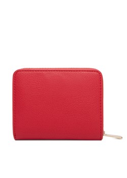 Portfel Tommy Hilfiger Th Icon Med Za W/Flap AW0AW18475 Czerwony ze sklepu eobuwie.pl w kategorii Portfele damskie - zdjęcie 189310470