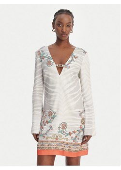 Just Cavalli Sukienka codzienna 80PAO948 NS846 Szary Regular Fit ze sklepu MODIVO w kategorii Sukienki - zdjęcie 189312083