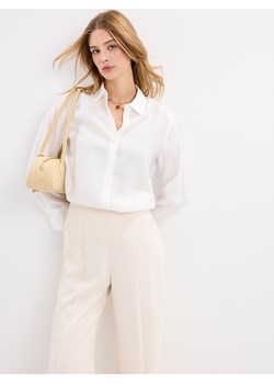 Mohito - Koszula z modalem - kremowy ze sklepu Mohito w kategorii Koszule damskie - zdjęcie 189313344