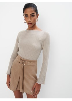 Mohito - Sweter z metalizowaną nitką - sand ze sklepu Mohito w kategorii Swetry damskie - zdjęcie 189313372