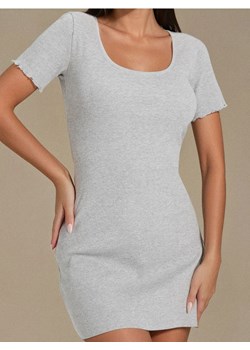 Sinsay - Sukienka mini w prążek - szary ze sklepu Sinsay w kategorii Sukienki - zdjęcie 189313844