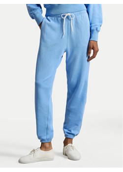 Polo Ralph Lauren Spodnie dresowe 211971694503 Niebieski Tapered Fit ze sklepu MODIVO w kategorii Spodnie damskie - zdjęcie 189314272