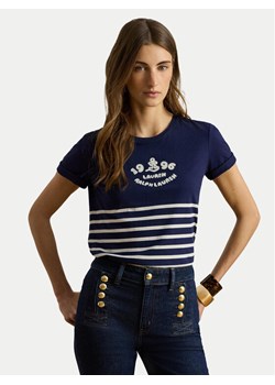 LAUREN RALPH LAUREN T-Shirt 200B21056001 Granatowy Relaxed Fit ze sklepu MODIVO w kategorii Bluzki damskie - zdjęcie 189314313