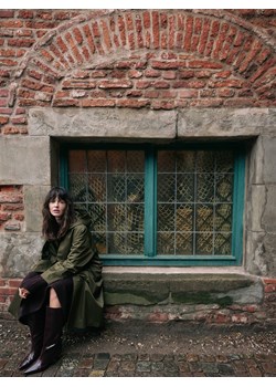 Reserved - Kozaki na obcasie kitten - bordowy ze sklepu Reserved w kategorii Kozaki damskie - zdjęcie 189314782