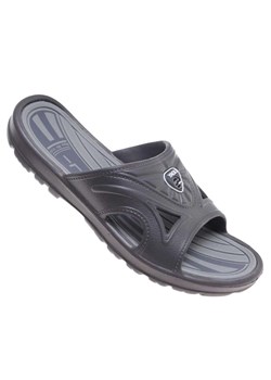 Męskie klapki wodoodporne na plażę szare /C1-1 18692 T193/ ze sklepu Pantofelek24.pl w kategorii Klapki męskie - zdjęcie 189314941
