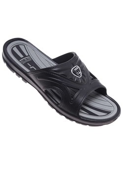 Męskie klapki wodoodporne na plażę czarne /B5-1 18690 T193/ ze sklepu Pantofelek24.pl w kategorii Klapki męskie - zdjęcie 189314984
