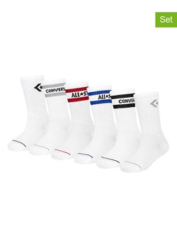 Converse Skarpety (6 par) w kolorze białym ze sklepu Limango Polska w kategorii Skarpetki dziecięce - zdjęcie 189315263