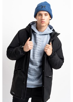 Jasnoniebieska bluza OVERSIZE z kapturem z grafiką z przodu, Rozmiar - 152, Kolor - Niebieski ze sklepu REPORTER w kategorii Bluzy chłopięce - zdjęcie 189316524