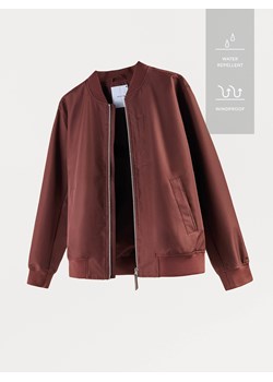 Reserved - Kurtka bomberka ze stójką - ciemnobrązowy ze sklepu Reserved w kategorii Kurtki męskie - zdjęcie 189317251