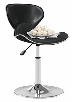 Czarne nowoczesne krzesło barowe R5-C24 ze sklepu Edinos.pl w kategorii Hokery - zdjęcie 189317794