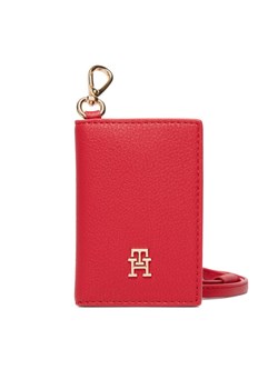 Etui na karty kredytowe Tommy Hilfiger Th Icon Cc Holder W/Strap AW0AW18480 Czerwony ze sklepu eobuwie.pl w kategorii Etui - zdjęcie 189317901