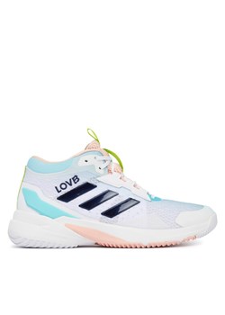 Buty halowe adidas Crazyflight 6 Mid HQ0112 Biały ze sklepu eobuwie.pl w kategorii Buty sportowe damskie - zdjęcie 189317913