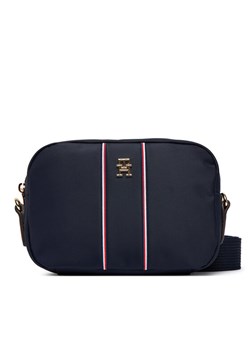 Tommy Hilfiger Torebka Popette Camera Bag Corp AW0AW17710 Granatowy ze sklepu MODIVO w kategorii Listonoszki - zdjęcie 189318472