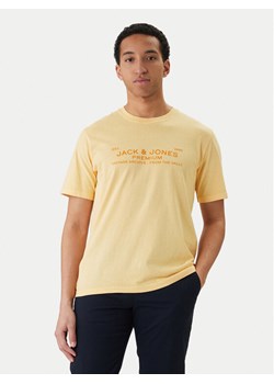 Jack & Jones T-Shirt Blucaleb 12293014 Beżowy Regular Fit ze sklepu MODIVO w kategorii T-shirty męskie - zdjęcie 189318571