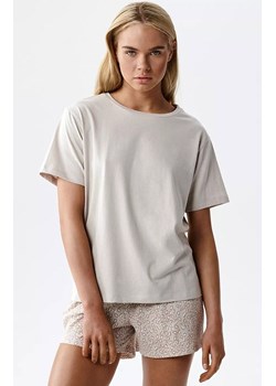 Atlantic krótka bawełniana piżama damska NLP-507-BEZJ_ROZ, Kolor beżowy-wzór, Rozmiar S, ATLANTIC ze sklepu Primodo w kategorii Piżamy damskie - zdjęcie 189319664