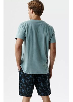 Bawełniana piżama męska dwuczęściowa NMP-399-MIN_GRAC, Kolor niebiesko-granatowy, Rozmiar S, ATLANTIC ze sklepu Primodo w kategorii Piżamy męskie - zdjęcie 189319693