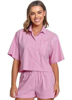 Doctor Nap rozpinana piżama damska w paski PM.7425.MIAMI_PINK, Kolor różowy, Rozmiar S, Doctor Nap ze sklepu Primodo w kategorii Piżamy damskie - zdjęcie 189319750