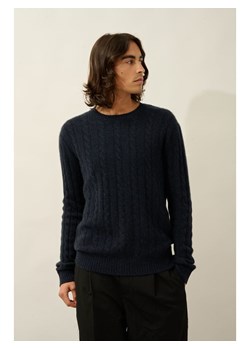 AUTHENTIC CASHMERE Kaszmirowy sweter "Darri" w kolorze granatowym ze sklepu Limango Polska w kategorii Swetry męskie - zdjęcie 189319882