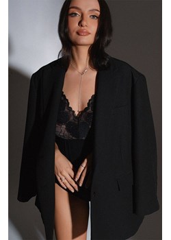 Ava body damskie z koronką 022 Shimmer, Kolor czarny, Rozmiar 2XL, Ava ze sklepu Intymna w kategorii Body damskie - zdjęcie 189320443