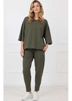 Bluzka damska z rękawem 3/4 khaki Kaori, Kolor khaki, Rozmiar S, Italian Fashion ze sklepu Intymna w kategorii Bluzki damskie - zdjęcie 189320634