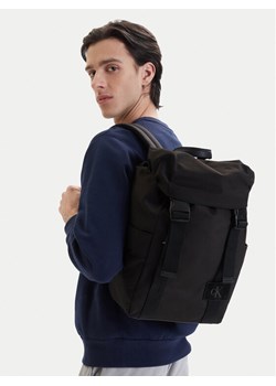 Plecak Calvin Klein Canvas Mix Backpack LV04D3364G Czarny ze sklepu eobuwie.pl w kategorii Plecaki - zdjęcie 189320903