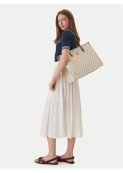 Tommy Hilfiger Torebka Th City Tote AW0AW18394 Beżowy ze sklepu MODIVO w kategorii Torby Shopper bag - zdjęcie 189322923