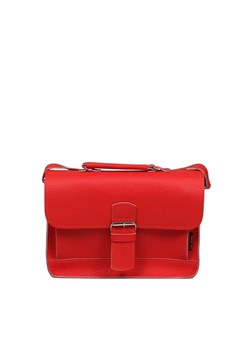 czerwona torba skórzana listonoszka na ramię i do ręki OLY ze sklepu Słoń Torbalski w kategorii Listonoszki - zdjęcie 189323671