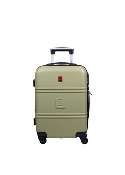 Oliwkowa walizka kabinowa 55cm poszerzana Art Class Collection ze sklepu Słoń Torbalski w kategorii Walizki - zdjęcie 189323710