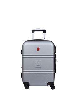 Silver white walizka kabinowa 55cm poszerzana Art Class Collection ze sklepu Słoń Torbalski w kategorii Walizki - zdjęcie 189323711