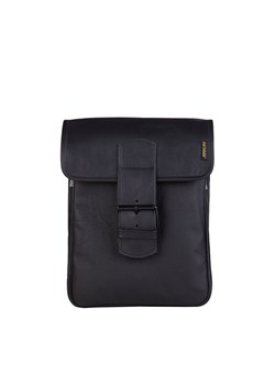 czarna torebka skórzana listonoszka na ramię Lecture ze sklepu Słoń Torbalski w kategorii Listonoszki - zdjęcie 189323722