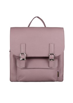 wrzosowy skórzany  plecak na laptop Teofila ze sklepu Słoń Torbalski w kategorii Plecaki - zdjęcie 189323774