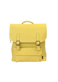 żółty słoneczny plecak skórzany Teofila ze sklepu Słoń Torbalski w kategorii Plecaki - zdjęcie 189323803