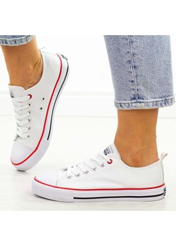 Białe trampki damskie American Dsln Lh14 ze sklepu suzana.pl w kategorii Trampki damskie - zdjęcie 189324053