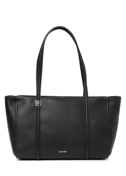 Calvin Klein Damski shopper Kobiety Sztuczna skóra czarny jednolity ze sklepu vangraaf w kategorii Torby Shopper bag - zdjęcie 189324154